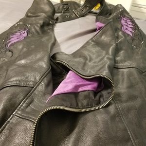 Womens leather chaps